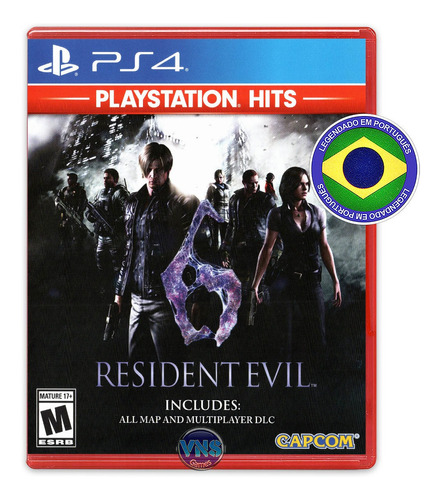 Resident Evil 6 - Ps4 - Mídia Física - Original - Lacrado