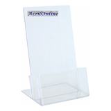 1 Porta Folletos Acrilico 10x16 Cm Oferta! Factura