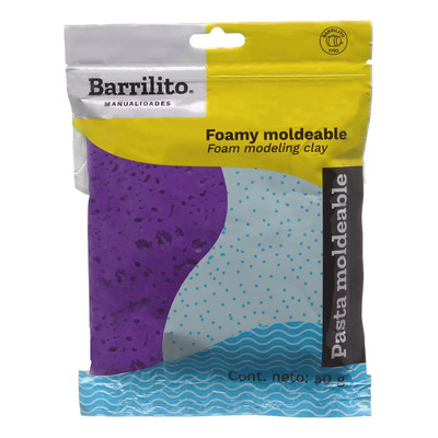 Foamy Moldeable Barrilito Manualidades Escolar Bolsa 50g Color Violeta | MercadoLibre