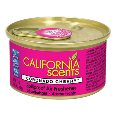 California Scents - Aromatizante Orgánico Lata Cherry Para Auto Casa - Fragancia Cereza - Hasta 60 Días - 1 Unidad | Envío gratis