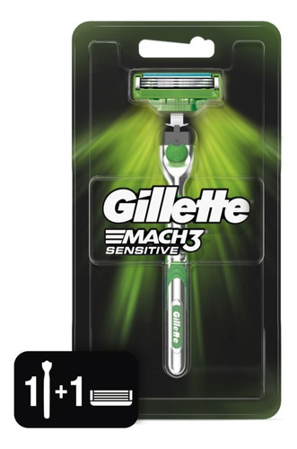Gillette Máquina Para Afeitar Mach3 Sensitive 1 Unidad