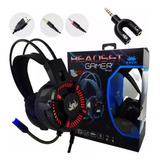 Fone De Ouvido Headset Jogos Gamer 7.1 P2 Led P/ Computador