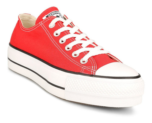 Zapatillas Con Plataforma Converse All Star Roja