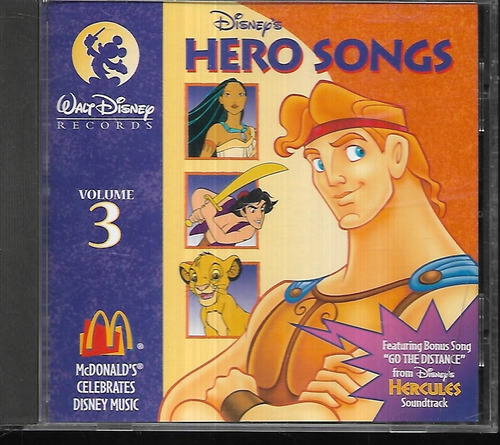 Hercules Disney's Hero Songs, Volume 3 Sello Disney Importad