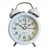 Reloj Vintage Despertador Campana Blanc A Pila Con Luz Dakot