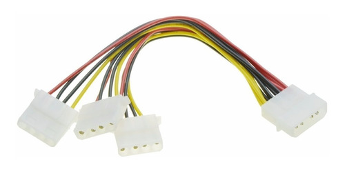 Cable De 1 Molex Macho A 3 Molex Hembra