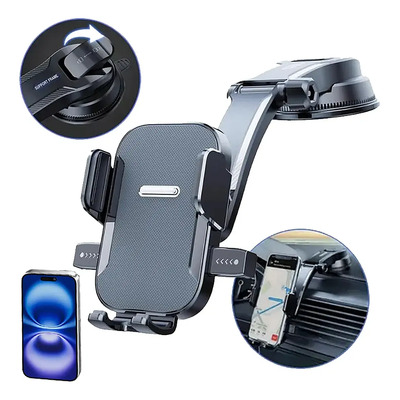 porta Telefono Celular Carro Estable Soporte Para Teléfono Para Coche Negro VIPDIGI | Meses sin interés