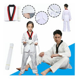 Traje Dobok Taekwondo Para Niños Y Adultos Resistente Cómodo