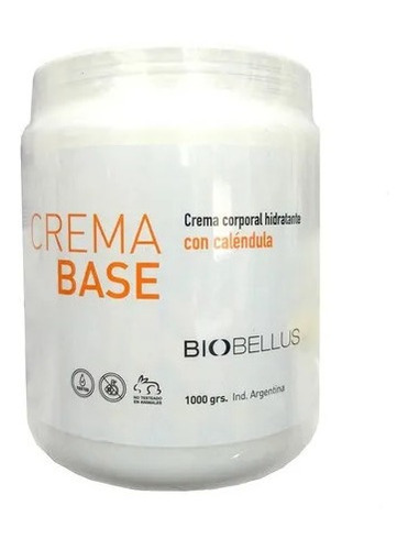 Crema Base Para Masajes Sin Fragancia - Biobellus 1kg