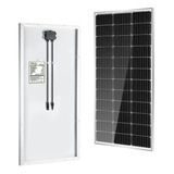 Hqst - Panel Solar Monocristalino De 100 Vatios Y 12 V Con C