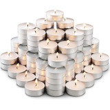 100 Pzs Velas Tealight Flotantes Sin Aroma De Alta Calidad