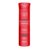 1 Unidade Shampoo Realce Da Cor Vermelha Premium 300ml