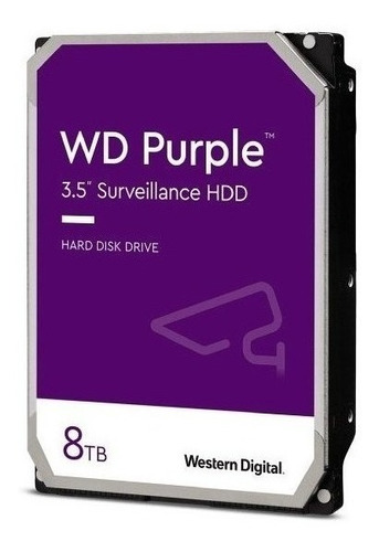 Hd 8tb Purple Sata 3 Western Intelbras Wd Cftv Dvr Wd84purz