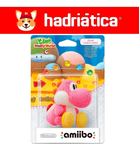 Amiibo Yoshi Woolly World Pink Yarn - Original Sellado Nuevo