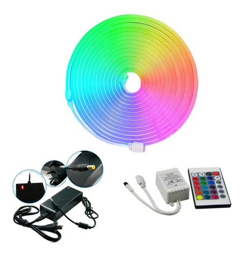 Kit Neon Rgb Led 3535 120led/mts + Control Remoto Mayorled 