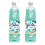 Limpia Piso Liquido Aroma Paraiso Azul 900ml Glade Pack X2u