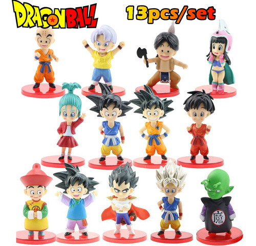 Figura De Acción De Dragon Ball Son Goku Vegeta Broly Buu De