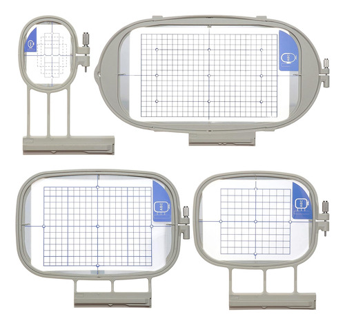 Bastidor De Máquina De Bordar 4pcs Aros Costura Para Brother