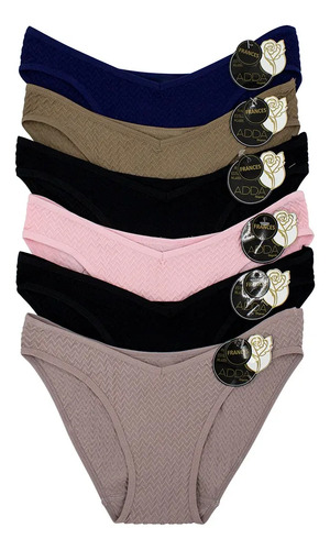 Paquete 6 Bikini Corte Francés De Likra.