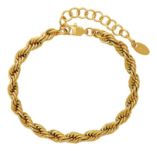 Pulsera Baño Oro 18k Turbillon