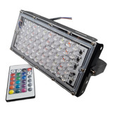 Lámpara Reflector Led Exterior C/ Control 15 Tonos 30w Rgb