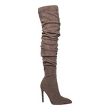 Bota Dama Extra Larga Thalia 9129 Ante Taupe Strech 9cm