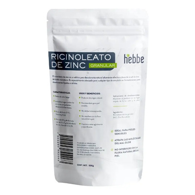 Ricinoleato De Zinc 100% Puro (desodorante Sólido) 500 G Fragancia Neutra | Meses sin interés