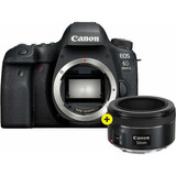 Canon 6d Mark Ii Dslr Color Negro +lente 50 Mm 1.8-seminueva