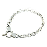 Pulsera Rolo Plata 925 6 Mm Sellada Con Garantía Escrita