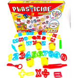 Plastilinas Juguete Didáctico Número Letra 5 Frascos Niños