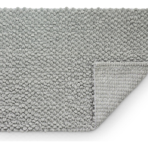 Tapete De Banheiro Micropop Cinza Limestone - Camesa 40x60cm
