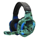 Headset Xp-6 | Controle De Volume | Microfone | Camuflado