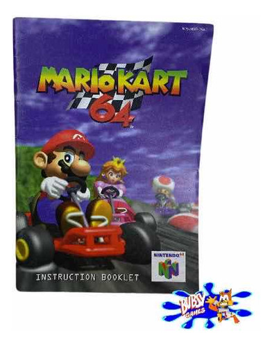 Mario Kart 64 N64 Manual Original