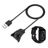 Kit Pulseira + Carregador Usb Tomtom Relogio Runer Spark 2 3