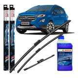 Kit Escobillas Ecosport Kinetic 18/22 + Luneta + Liquido