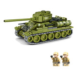 Minibuild Bloques Soldados Y Tanques T34 Modelos Militares