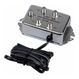 Booster Amplificador De Señal Silver Coaxial 4 Salidas 3db