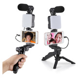 Estabilizador Gimbal Axnen Con Luz Led Remoto Para Celular