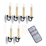 Tbw 6pcs Sin Llama De Velas - Velas De Navidad Blanco Ventan