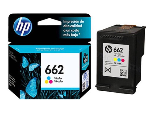 Cartucho De Tinta Hp 662 Tricolor Original 