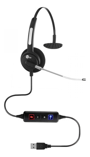 Headset Top Use Htu-310 Usb Aprimore Chamadas E Reuniões
