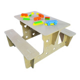 Mesa De Jardin Mesita Sillita Silla Infantil Camping Madera