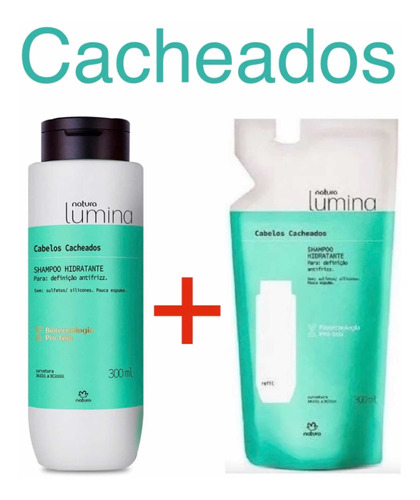 Shampoo + Refil Sh. Hidratante Natura Lumina Cacheados 300ml