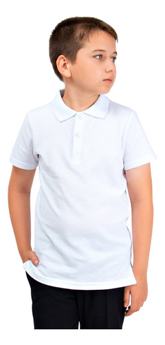 Camiseta Gola Polo Infantil Juvenil 100% Algodão Manga Curta