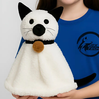 Peluche Gato Fantasma Michi Tierno Divertido 30cm Halloween | Meses sin interés