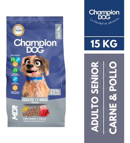 Champion Dog Senior Carne Y Pollo 15kg | Solo Stgo | Mdr