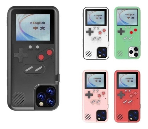 Funda Game Boy Con Pantalla De Colores Para iPhone 11 12 13