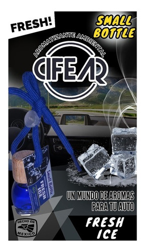 Aromatizante Cifear Para Automóvil Aroma Fresh Ice De 8ml