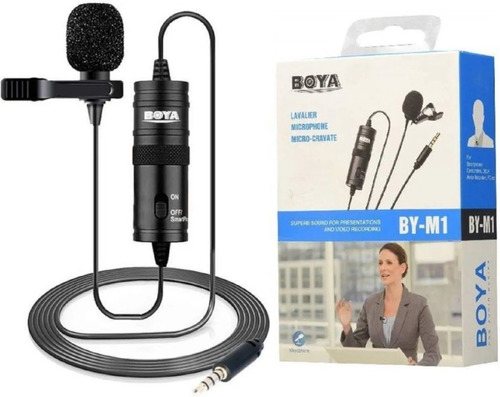 Microfone De Lapela Boya By-m1 Câmeras E Smartphones 