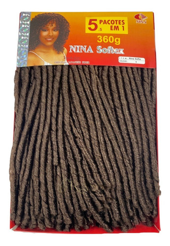 Nina Soft Dread Pacotão 360g 5 Pacotes Em 1 - Faz Uma Cabeça